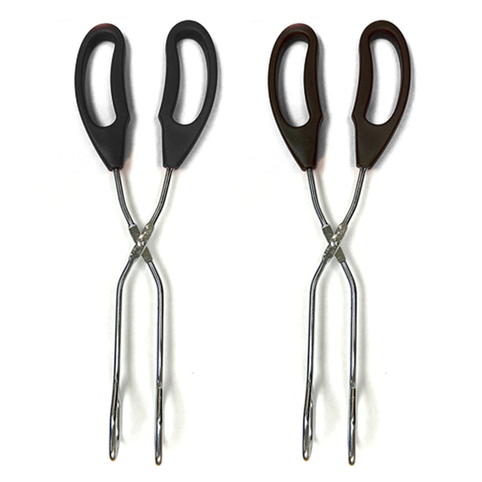 Set Of 2 Stainless Steel Scissor Tongs Grilling Tongs 10-Inch Scissor Cooking