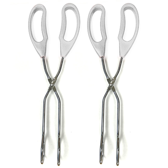 Set Of 2 Stainless Steel Scissor Tongs Grilling Tongs 10-Inch Scissor Cooking