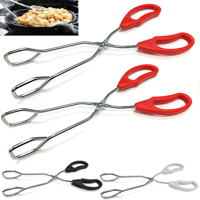 Set Of 2 Stainless Steel Scissor Tongs Grilling Tongs 10-Inch Scissor Cooking