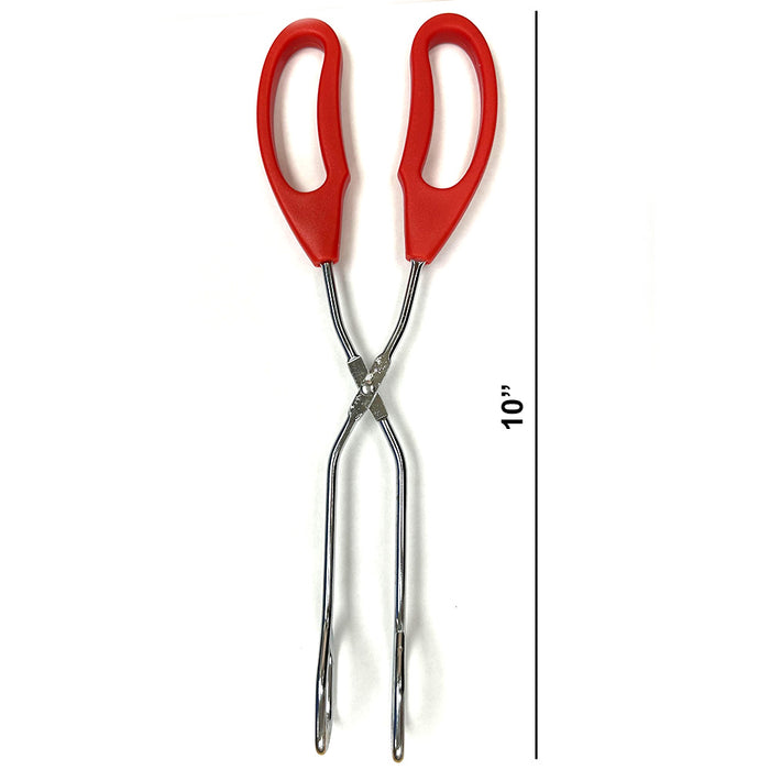 Set Of 2 Stainless Steel Scissor Tongs Grilling Tongs 10-Inch Scissor Cooking