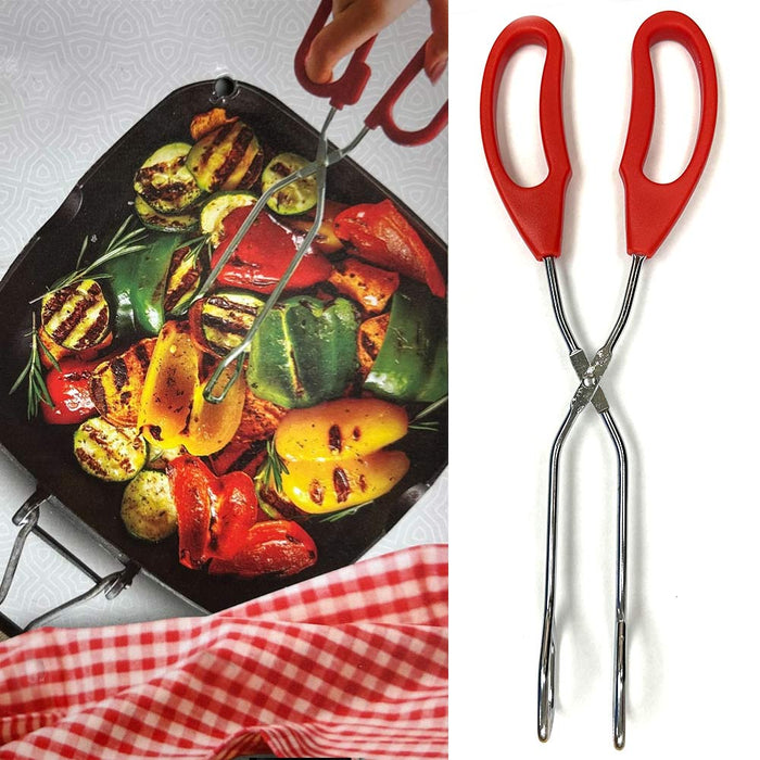 1 Heavy Duty Stainless Steel Kitchen Tongs 10inch NonSlip Grip BBQ Salad Cooking