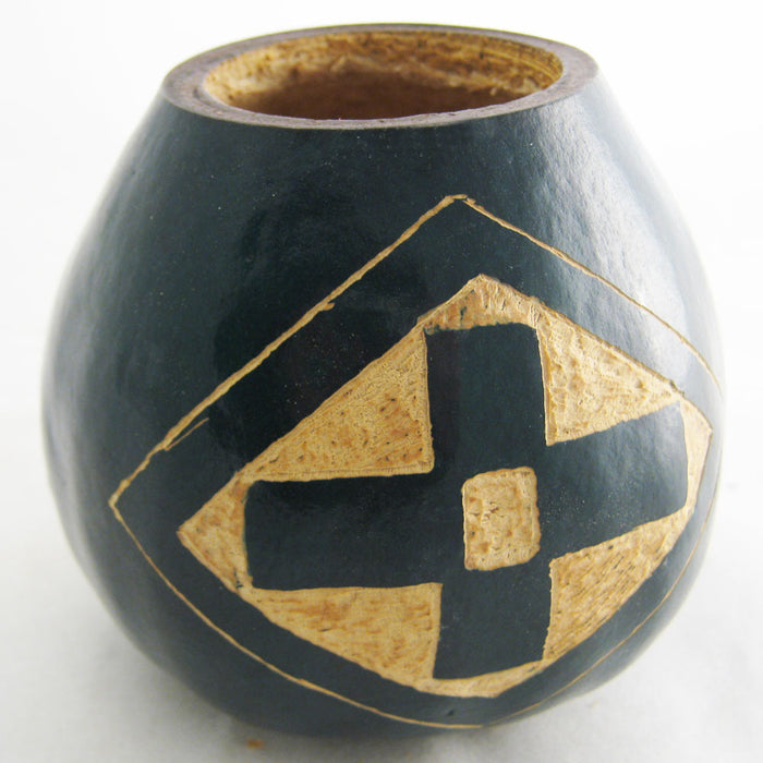 CROSS ENGRAVING HANDMADE GOURD CUP FOR INTERMEDIATE FASTING OR TEA STRAW BOMBILLA YERBA MATE