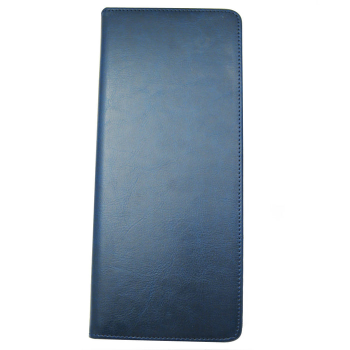 Business Card Holder Organizer Faux Leather Name Credit ID 96 Blue Book Office