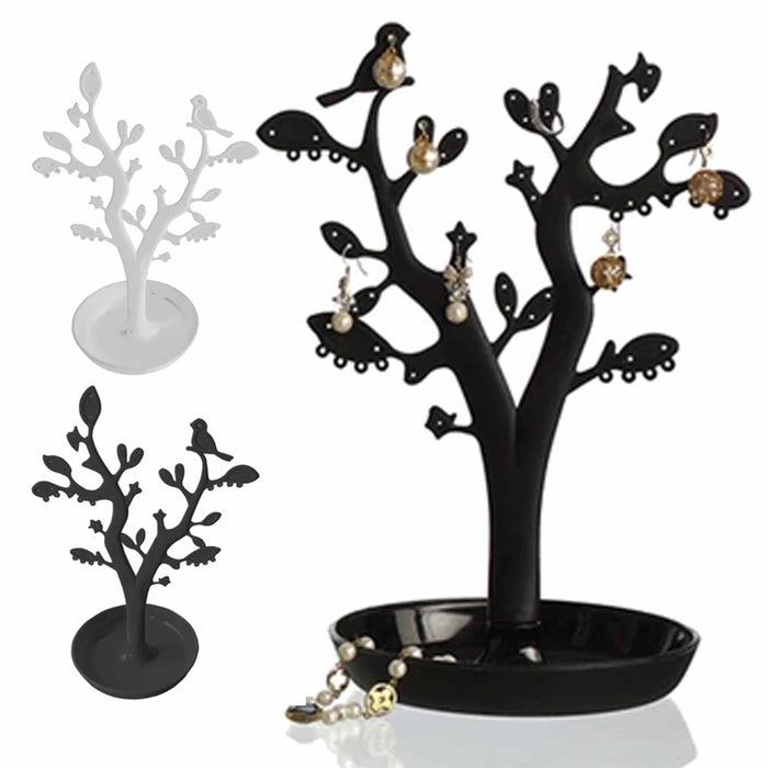 1 Pc Bird Jewelry Tree Stand Holder Organizer Display Earrings Necklace Rings