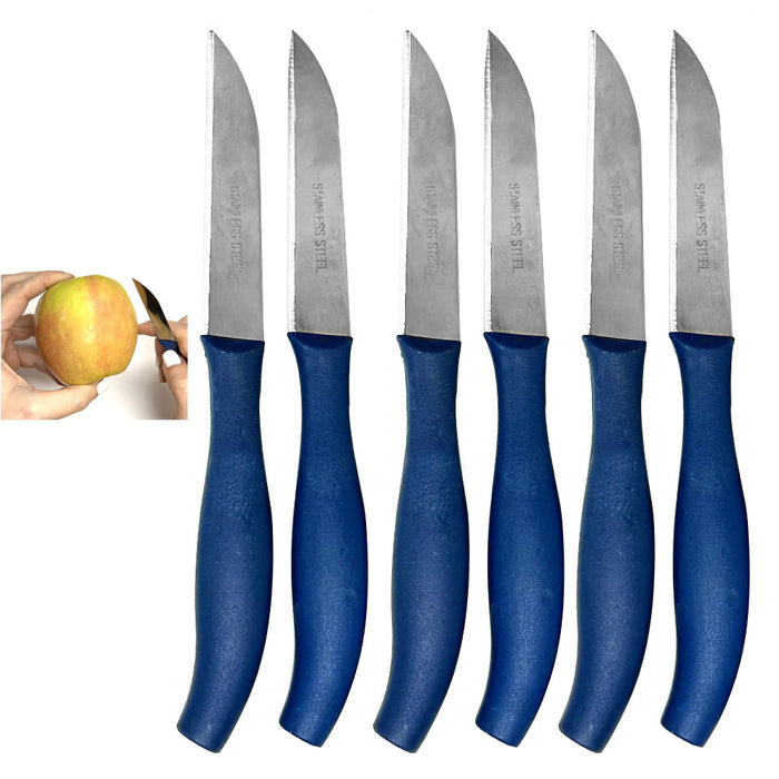 6 Stainless Steel Sharp Small Kitchen Knives Peeling Fruits Cutting Vegetables