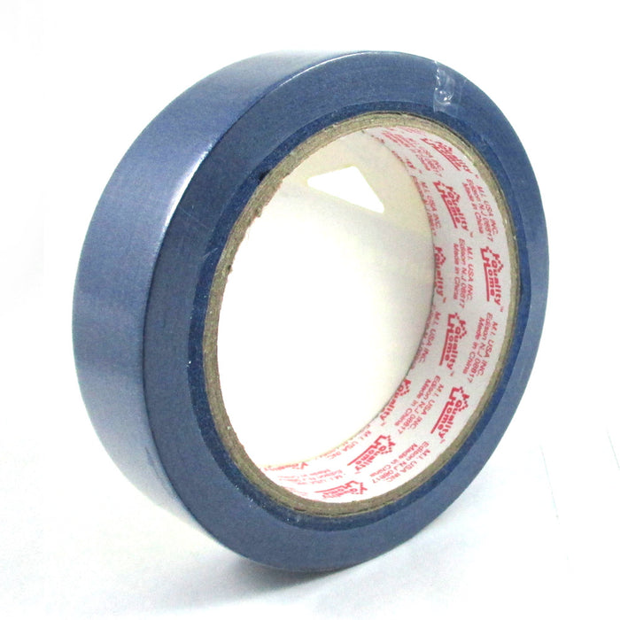 12 Rolls Painters Masking Tape Blue 1 Inch x 18Yds Less Edge Bleed Multi-Surface