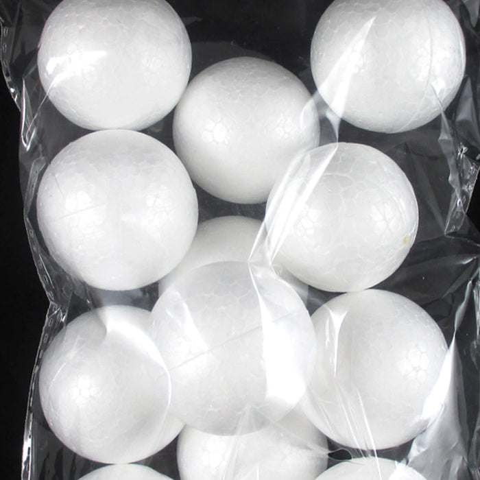 36 Ct Foam Balls 1.5" Round White Foam Polystyrene Sphere Art Craft