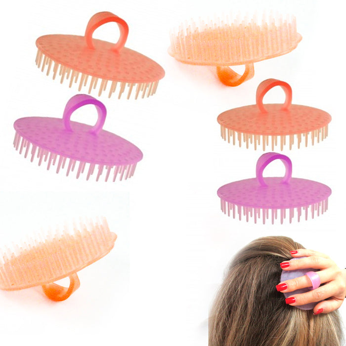 6 Hair Shampoo Scalp Body Massage Brush Comb Conditioner Clean Shower Care Salon