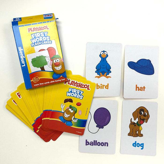 4PK Playskool Flash Cards Mrs Potato Alphabet Numbers Colors Shapes First Words