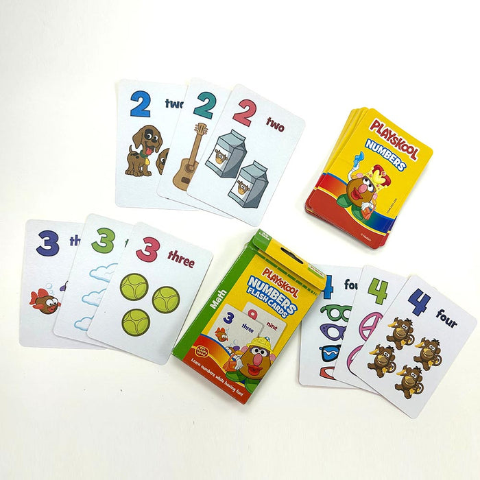 4PK Playskool Flash Cards Mrs Potato Alphabet Numbers Colors Shapes First Words