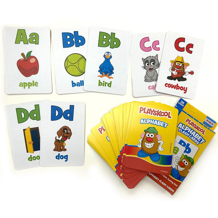 4PK Playskool Flash Cards Mrs Potato Alphabet Numbers Colors Shapes First Words