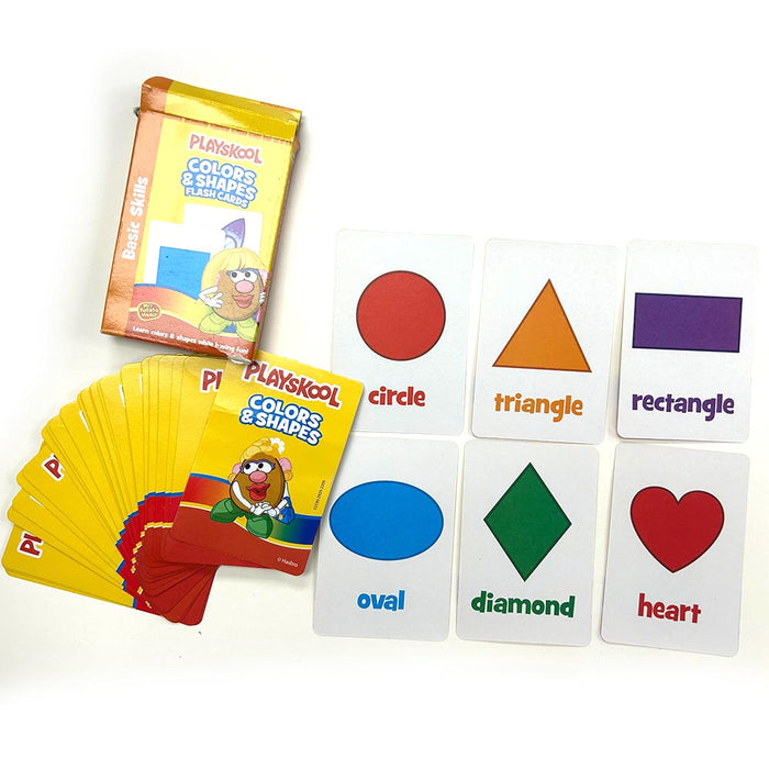 4PK Playskool Flash Cards Mrs Potato Alphabet Numbers Colors Shapes First Words