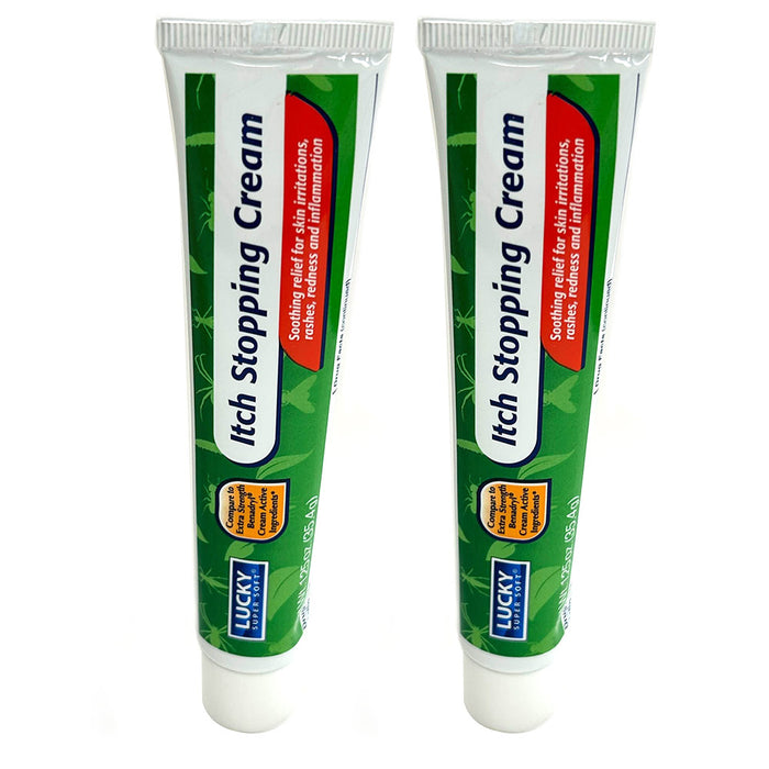 2Pk Anti Itch Stopping Cream Analgesic Itch Skin Irritation Ointment Rash 1.25oz