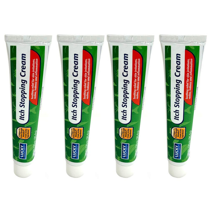 4 Packs Extra Strength Stop Itching Cream Anti-Itch Ointment Rashes Bites 1.25oz