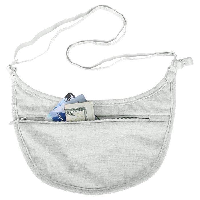 Travelon Women Travel Under Clothe Hidden Security Money Bra Pouch Wallet Pocket