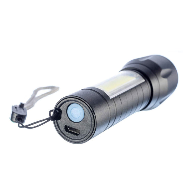 Rechargeable USB Flashlight Super Bright 500 Lumen Compact Tactical Torch Light