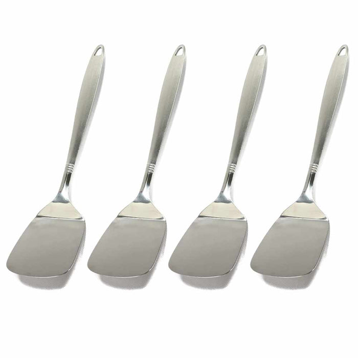 4 Stainless Steel Serving Spatula Turner Kitchen Cooking Utensil Set Tool Server