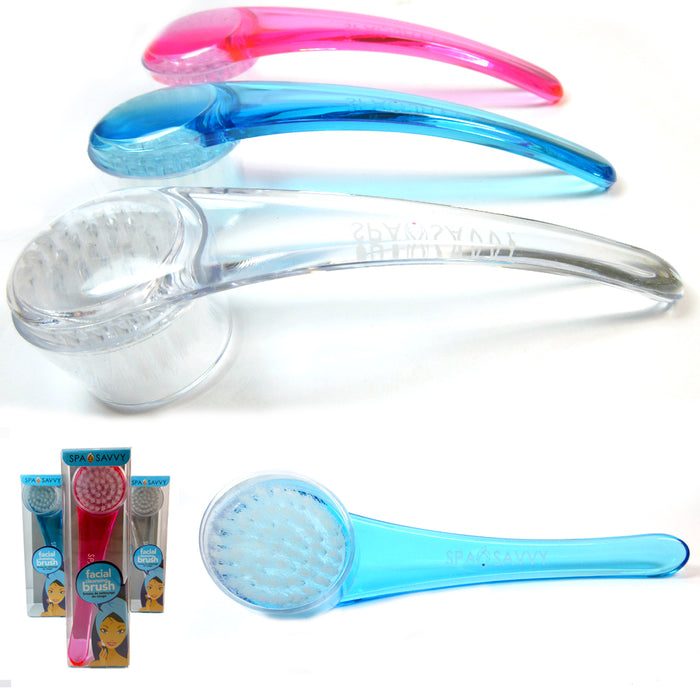 2 Pc Soft Bristle Brush Scrub Exfoliating Facial Clear Brush Face Care Cleansing