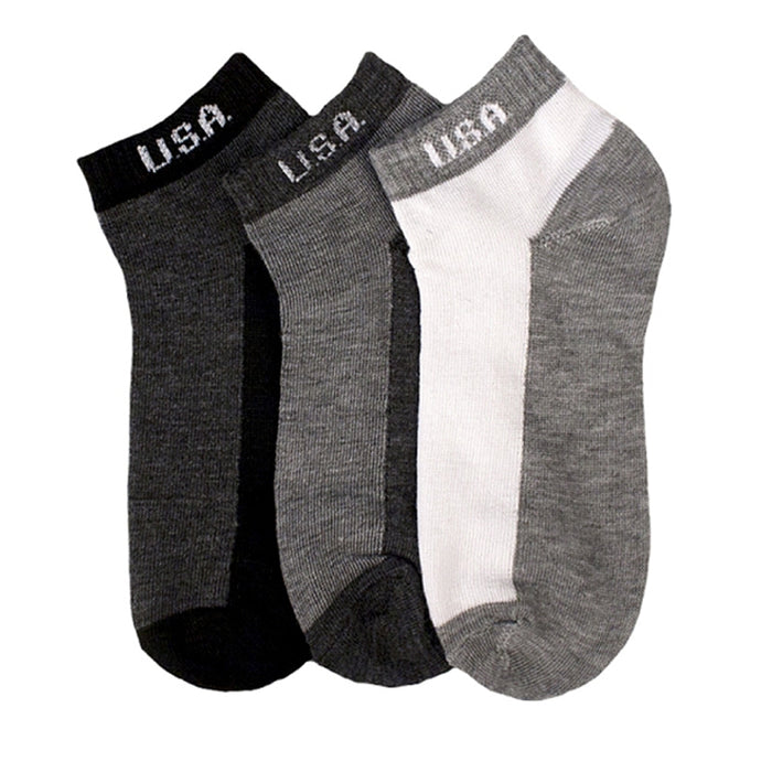 3 Pair Mens Quarter Ankle Socks Crew Women Sports Low Cut Stretchy Size 9-11