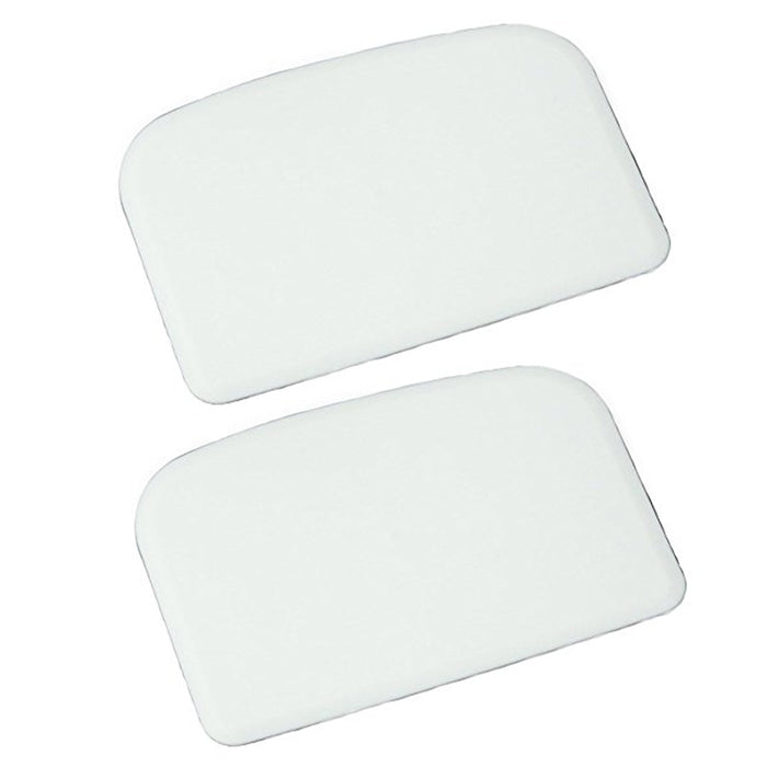 2 X Plastic Bowl Dough Scraper Pans Cutter Pastry Blade Pizza Kitchen Cake Tool