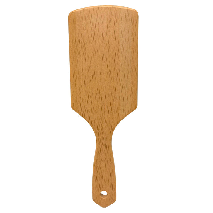 Paddle Hair Brush Large Wooden Style Large Square Air Brush w/ Ball Tip Bristles