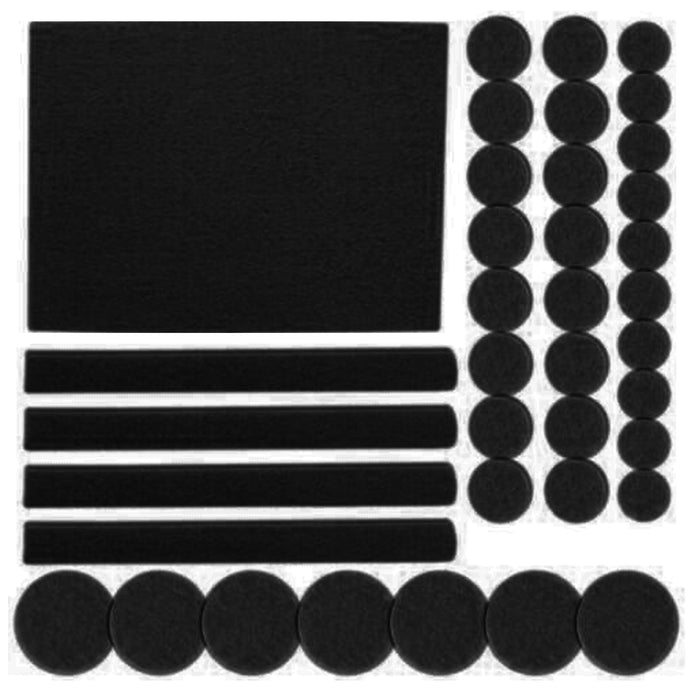 38 Pc Felt Pads Self Adhesive Black Sticky Furniture Floor Chair Legs Protectors