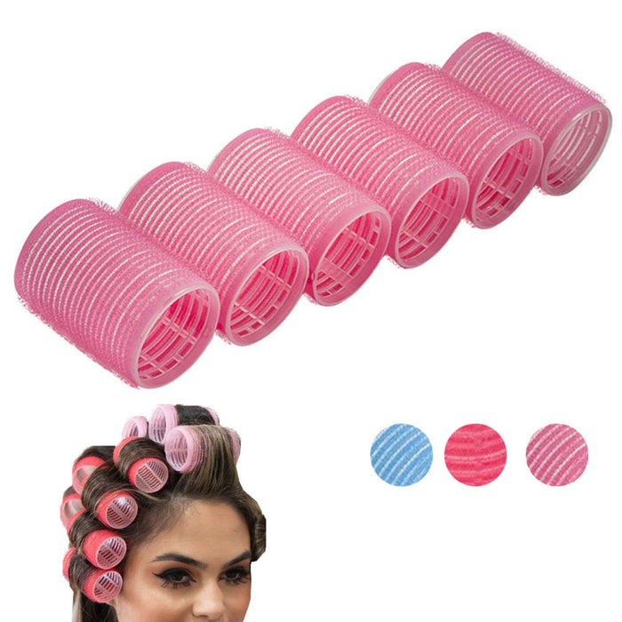 30 Soft Cling Foam Hair Rollers Curls Waves Cushion Curlers Styling 1.6"  Medium