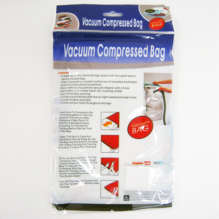 3 Pc Space Saver Saving Storage Bag Vacuum Seal Compressed Organizer Travel !