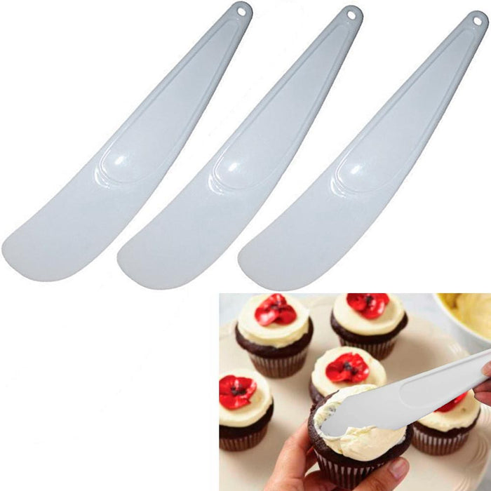 3 Spreading Spatula Cake Icing Scraping Cutter Kitchen Viennese Utensil Spread