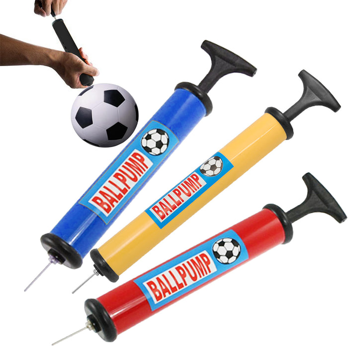 12 Sports Ball Pumps Needle Basketball Soccer Balls Volleyball Hand Air Inflator