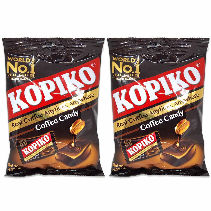 2 Bags Kopiko Real Coffee Candy Hard Candies Premium Rich Creamy Flavor Treat