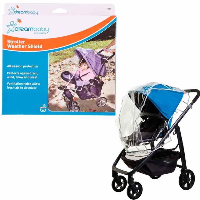 Waterproof Stroller Rain Cover Weather Shield Snow Wind Bug Canopy Universal Sz