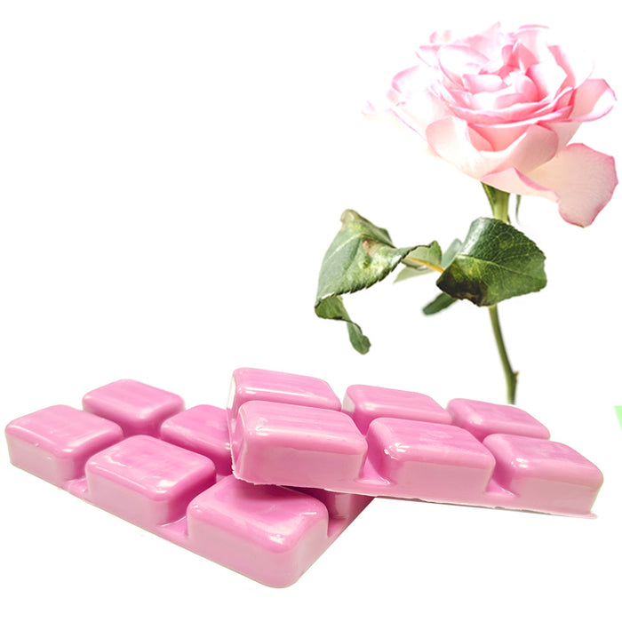 4Pk Rose Scent Wax Melts Tart Cubes Candle Warmer Fragrance Aroma Therapy 2.47oz