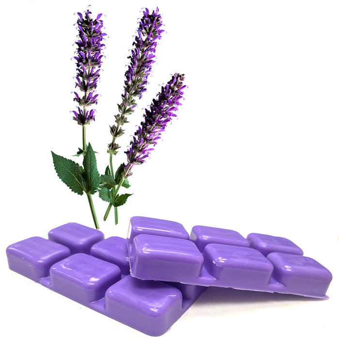 24 Wax Cubes Lavender Wax Melts Strong Scent 4hr Long Lasting for Warmer 9.88 oz