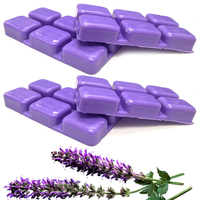 24 Wax Cubes Lavender Wax Melts Strong Scent 4hr Long Lasting for Warmer 9.88 oz