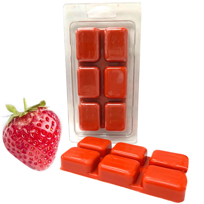 4PK Wax Melts Wax Cubes Strong Scent Sweet Strawberries Long Last Warmer 2.47oz