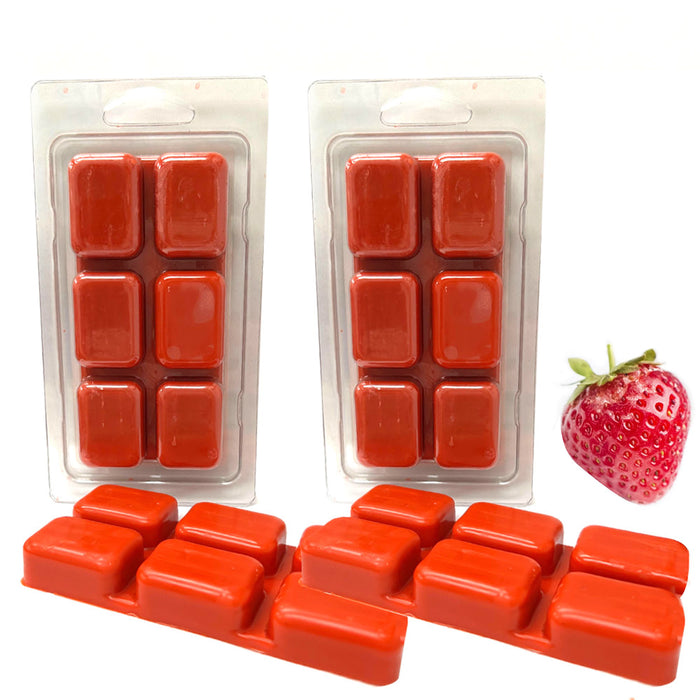 2Pk Cube Sweet Strawberry Wax Melts Candle Warmers Fragrance 2.5oz Aroma Therapy