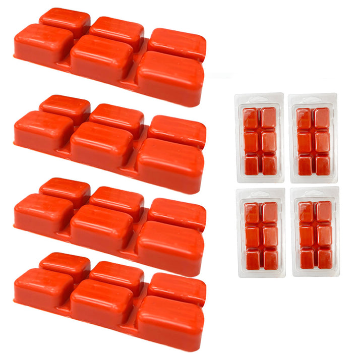 4PK Wax Melts Wax Cubes Strong Scent Sweet Strawberries Long Last Warmer 2.47oz