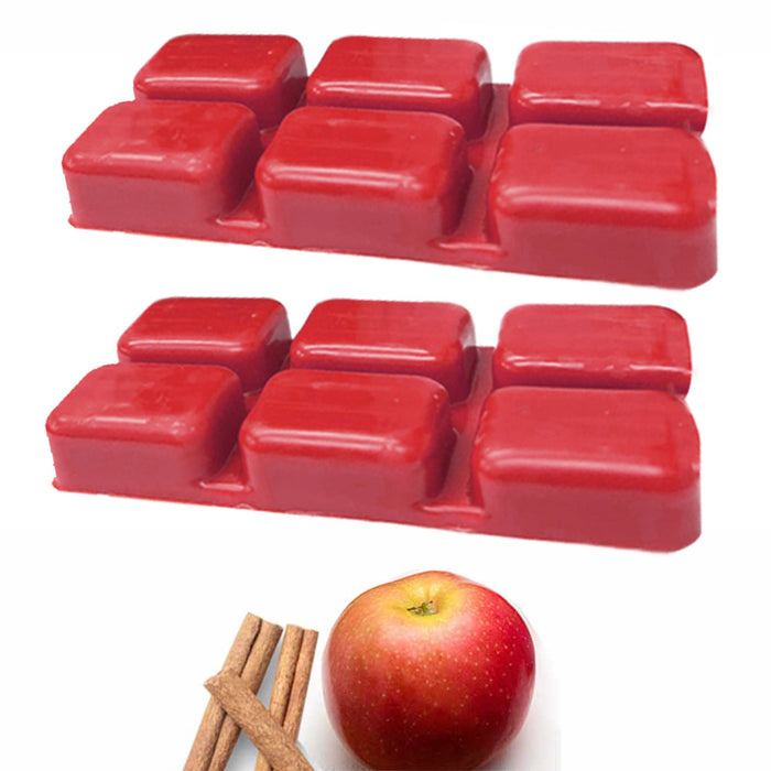 2Pk Cube Apple Cinnamon Wax Melts Candle Warmers Fragrance 2.47oz Aroma Therapy