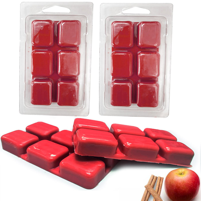 2Pk Cube Apple Cinnamon Wax Melts Candle Warmers Fragrance 2.47oz Aroma Therapy