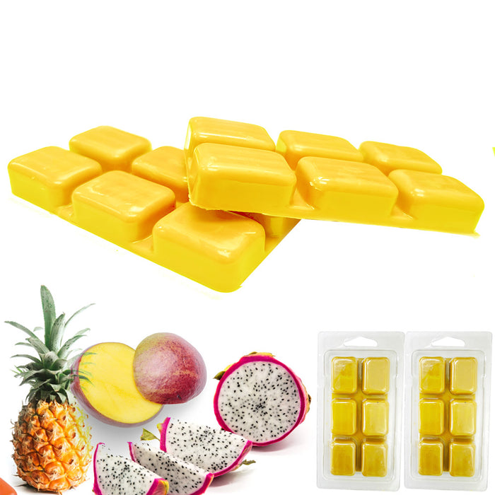 4pk Tropical Delight Wax Cubes Melts 4hr Maximum Scent Aroma Therapy Gift 24pc