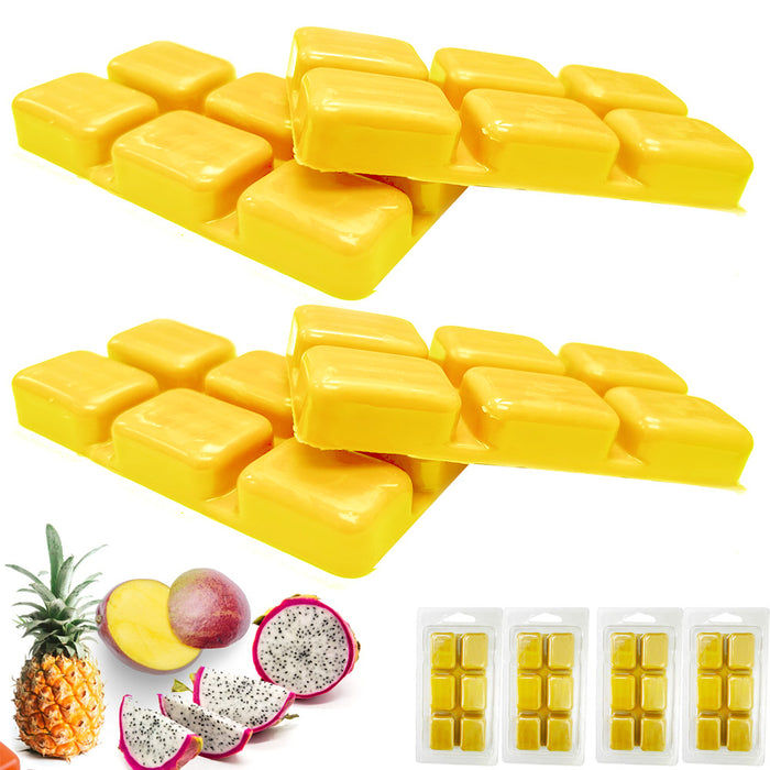 4pk Tropical Delight Wax Cubes Melts 4hr Maximum Scent Aroma Therapy Gift 24pc