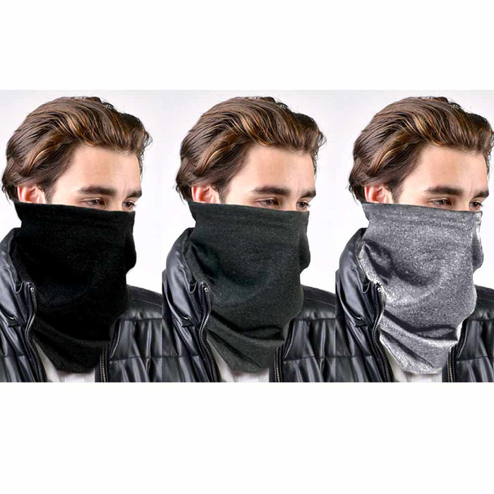 3Pc Face Mask Bandana Reusable Wash Fashion Cover Neck Gaiter Neckerchief Scarf