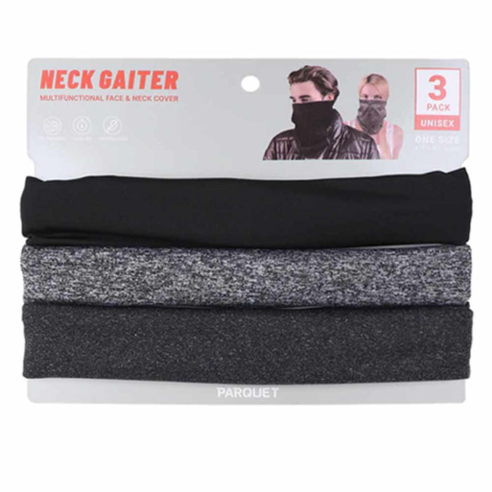 3Pc Face Mask Bandana Reusable Wash Fashion Cover Neck Gaiter Neckerchief Scarf