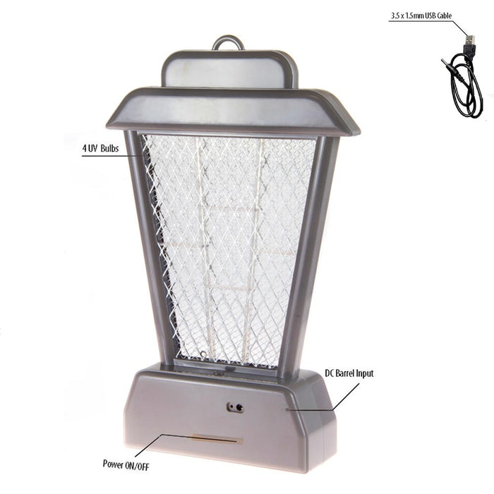 1PC Mosquito Killer USB UV Lamp Bug Zapper Light Lamp Pest Control Fly Trap Home