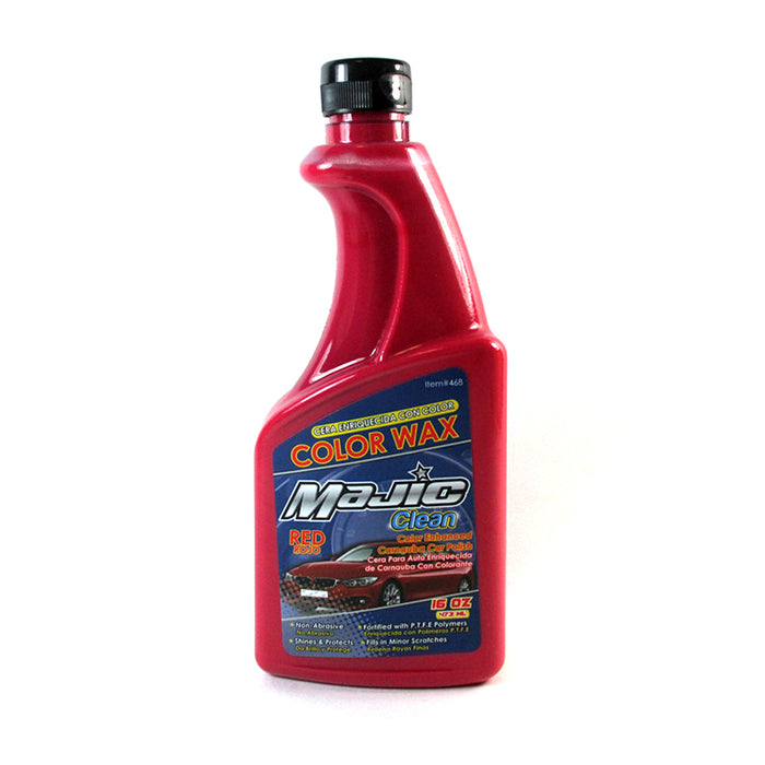 2 Bottle WAX COLOR MAJIC Radiant Red Car Polish Wash Paint Shine 32 OZ