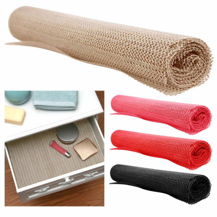 2 Grip Liner Non Slip Cushion Foam Drawer Shelf Mat Roll Lining Non Adhesive Pad