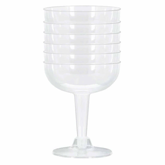 24 Plastic Champagne Coupe Disposable Flute Glasses Martini Cocktail Clear 4oz