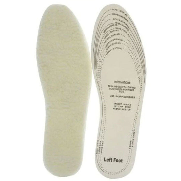 3 Pairs Unisex Winter Warm Thick Fleece Fluffy Shoe Insoles Foam Pads Cut Insert