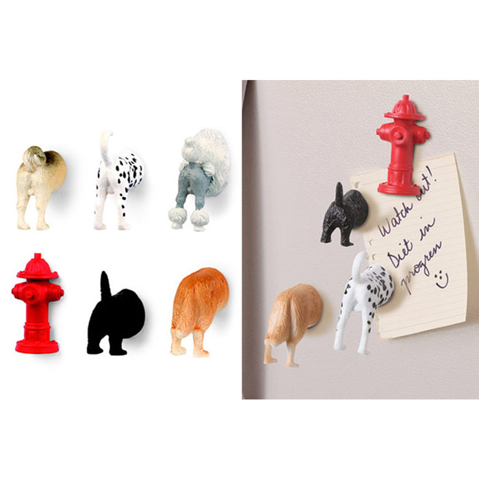 6 Kikkerland Butt Magnets Fridge Strong Magnetic Surface Animal Fun Novelty Gift